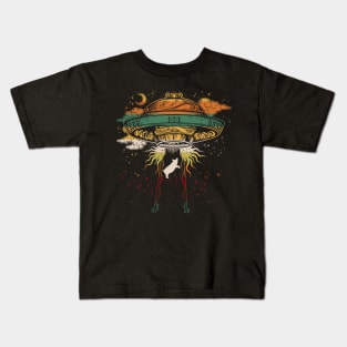 Pig UFO Kids T-Shirt